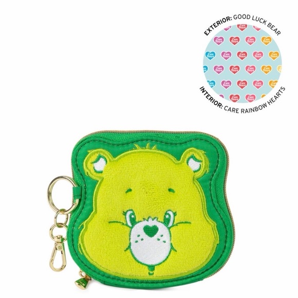 lug Accessories - Care Bear x Lug Coin Pouch - Good Luck Bear NWT